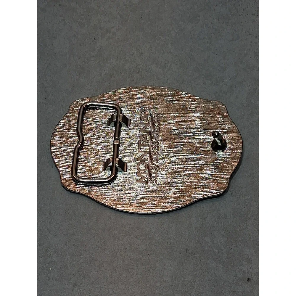 2014 Pendleton Whiskey Let'er Buck Rodeo Cowboy Montana Silversmiths Belt Buckle